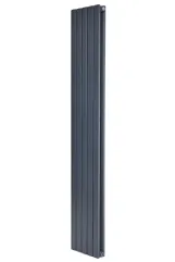 Вертикальный дизайнерский радиатор отопления ARTTIDESIGN Terni II 5/1800/295/50 серый матовый